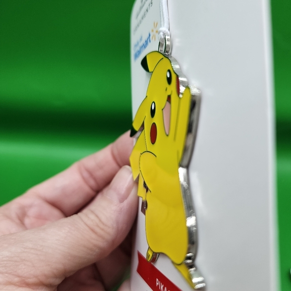 Pokemon Pikachu Enamel Metal Christmas Tree Ornament Hallmark NEW 2.5" - Picture 2 of 4